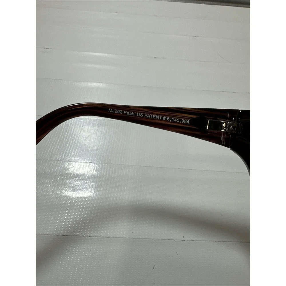 Maui Jim Sunglasses Frame Only MJ 202-02 Peahi Polished  Wrap Italy 65 mm